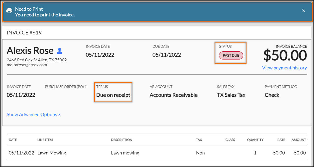 V3 Adjust Invoice Settings on an Account