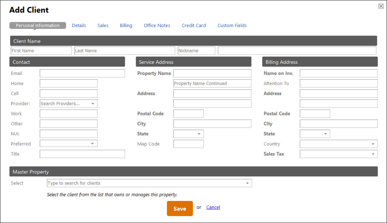 Add a Client