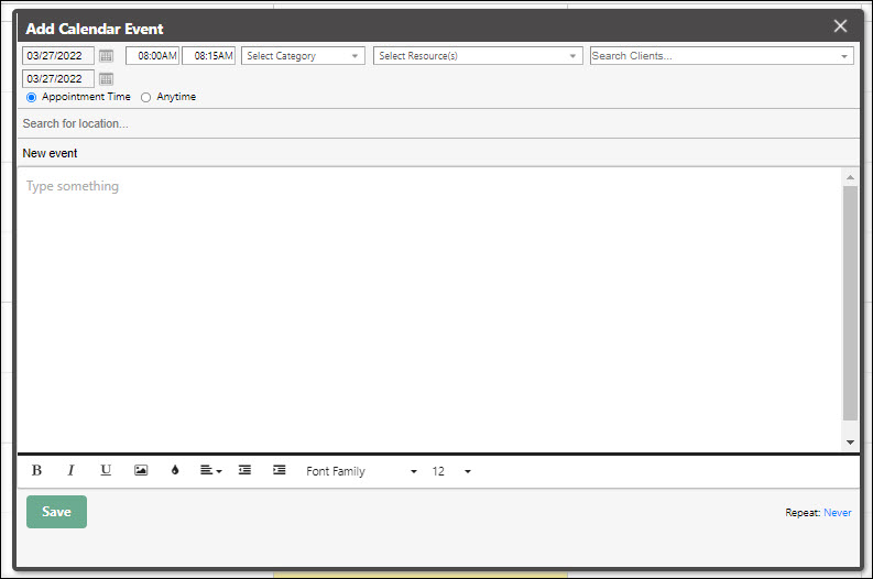 Create and Stop Recurring Calendar Events