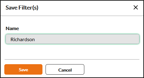 Installment Plans Screen - Filters