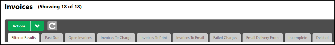 Invoice List - Overview