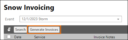 Snow Invoicing