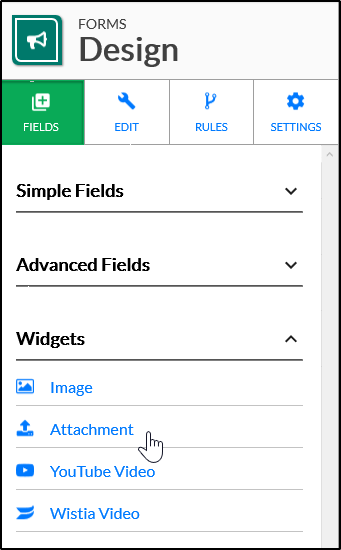 V3: Add a Widget to a Form