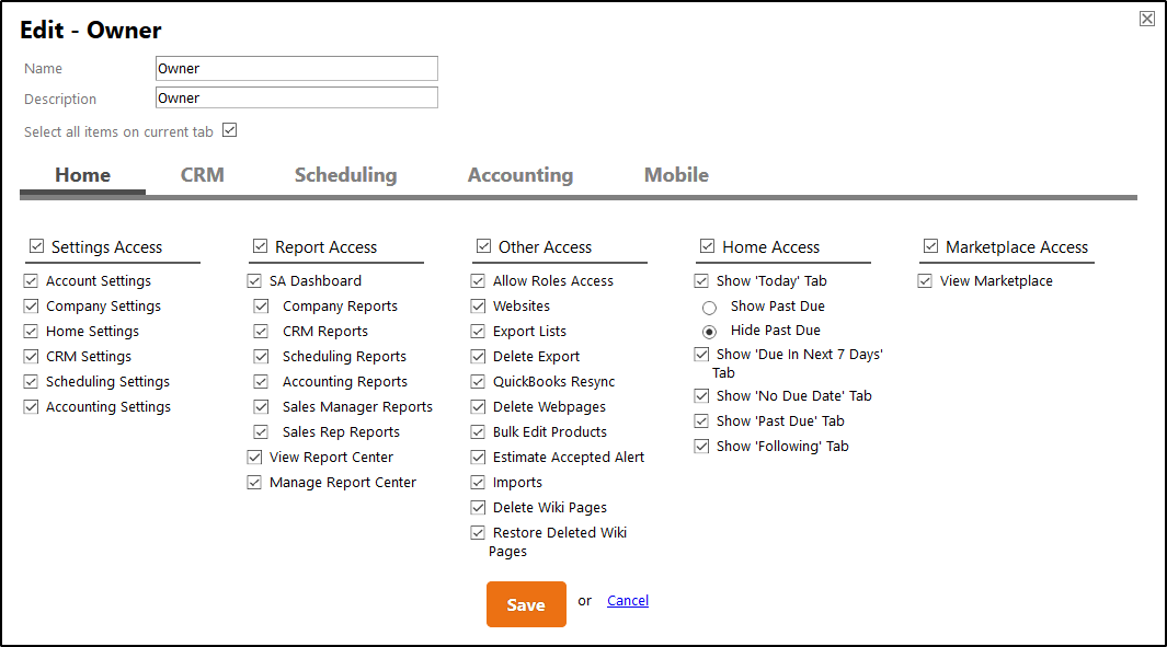 User Roles and Rights - Overview