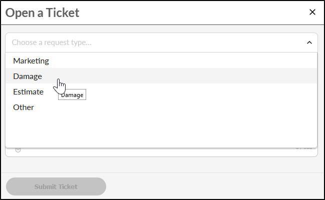 Open a Ticket in the Client Portal