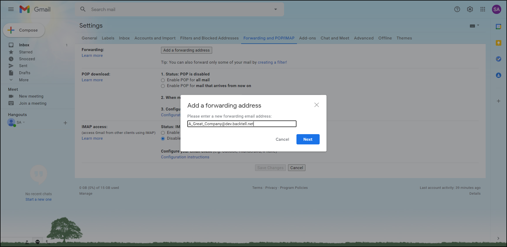 Set Up Email Forwarding for Email Integration