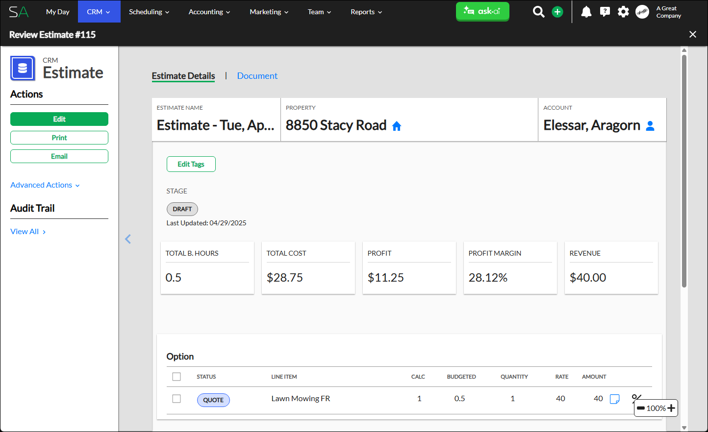 Beta Estimates - Add an Estimate